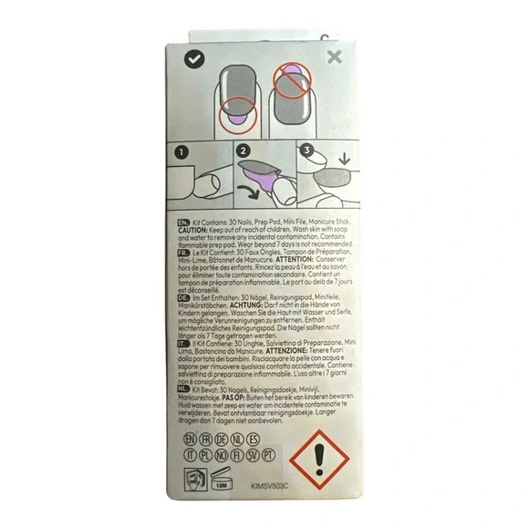 imPRESS Press On Nails Whistle Short Length 30 Count No Glue Mani - Picture 3 of 6